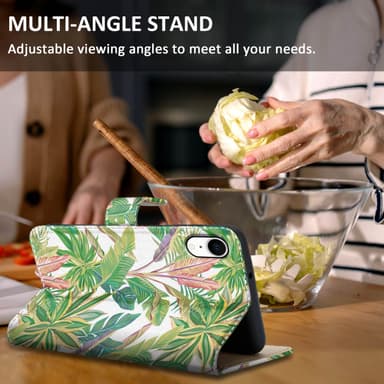 iPhone XR Plånboksfodral Skal (Grön)