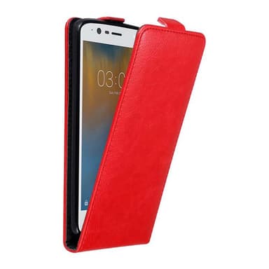 Nokia 3 2017 Flipfodral Skal (Röd)