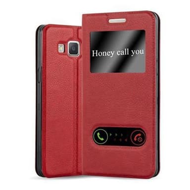 Samsung Galaxy A5 2015 Plånboksfodral Skal (Röd)