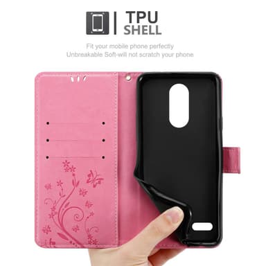 LG K10 2018 / K11 / K11 PLUS Plånboksfodral Skal (Rosa)