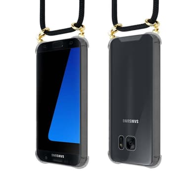 Samsung Galaxy S7 EDGE Skal Fodral Kedja (Svart)