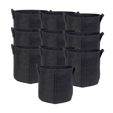 10x Planteringssäck Planteringskärl (20 l - 30 x 25cm)
