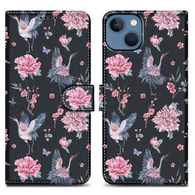 iPhone 14 Plånboksfodral Skal (Svart)