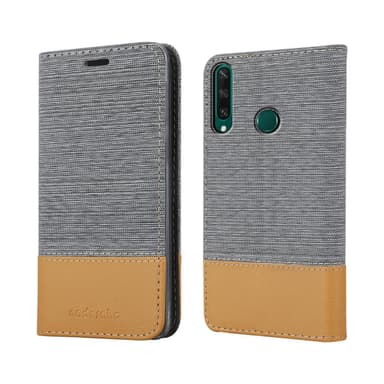 Huawei Y6P Plånboksfodral Skal (Grå)
