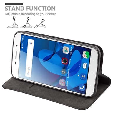 Skal ZTE Blade A602 Plånboksfodral (Svart)
