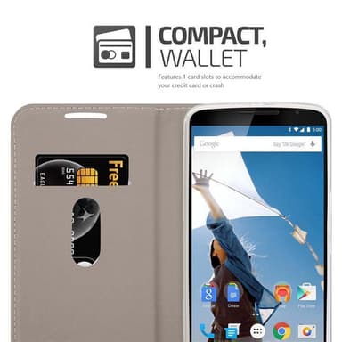 Motorola Google NEXUS 6 Plånboksfodral Skal (Blå)