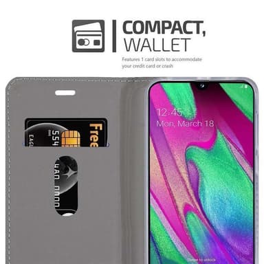 Samsung Galaxy A40 Plånboksfodral Skal (Blå)
