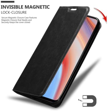 Oppo Reno4 Skal Fodral Case (Svart)
