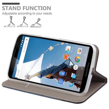 Motorola Google NEXUS 6 Plånboksfodral Skal (Blå)