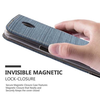 Motorola Google NEXUS 6 Plånboksfodral Skal (Blå)