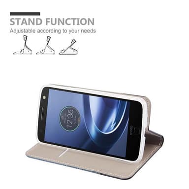 Motorola MOTO Z FORCE Plånboksfodral Skal (Blå)