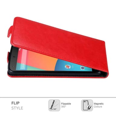 LG Google NEXUS 5 Flipfodral Skal (Röd)