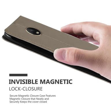 Motorola MOTO G5 PLUS Plånboksfodral Skal (Brun)