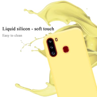 Samsung Galaxy A21 Skal Fodral Case (Gul)