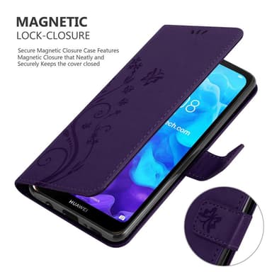 Huawei Y6 PRO 2019 Plånboksfodral Skal (Lila)