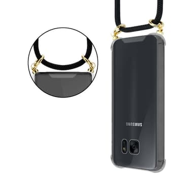 Samsung Galaxy S7 EDGE Skal Fodral Kedja (Svart)