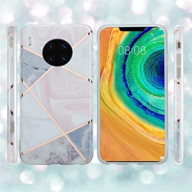 Huawei MATE 30 PRO Plånboksfodral Skal (Rosa)