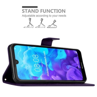 Huawei Y6 PRO 2019 Plånboksfodral Skal (Lila)