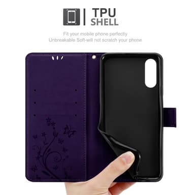 Huawei Y6 PRO 2019 Plånboksfodral Skal (Lila)