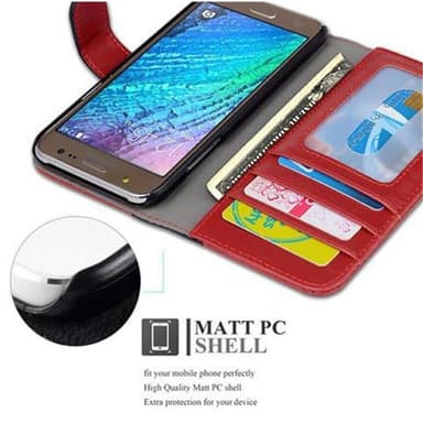 Plånboksfodral Samsung Galaxy J5 2015 Skal (Röd)