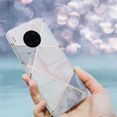 Huawei MATE 30 PRO Plånboksfodral Skal (Rosa)