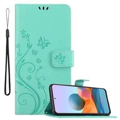 Xiaomi RedMi NOTE 10 PRO Plånboksfodral Skal (Turkos)