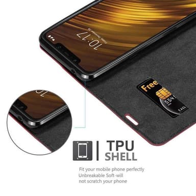Xiaomi Pocophone F1 Skal Fodral Case (Röd)