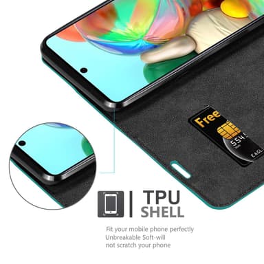 Samsung Galaxy A72 4G / 5G Skal Fodral Case (Turkos)