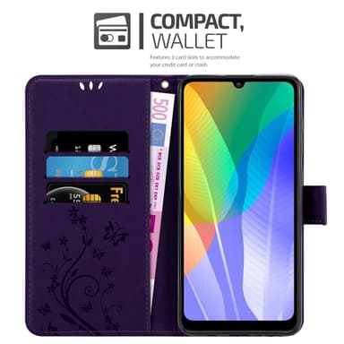 Huawei Y6P Plånboksfodral Skal (Lila)