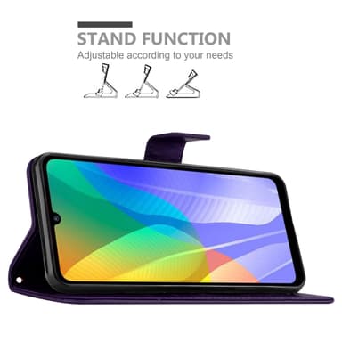Huawei Y6P Plånboksfodral Skal (Lila)