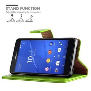 Sony Xperia Z3 COMPACT Plånboksfodral Skal (Grön)