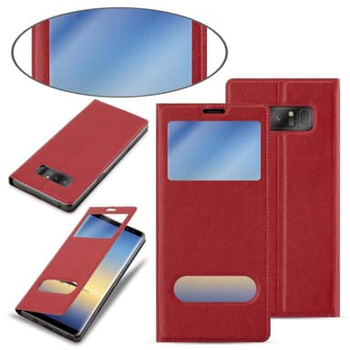 Samsung Galaxy NOTE 8 Plånboksfodral Skal (Röd)