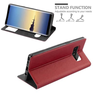 Samsung Galaxy NOTE 8 Plånboksfodral Skal (Röd)