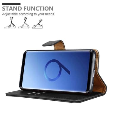 Samsung Galaxy S9 PLUS Plånboksfodral Skal (Svart)