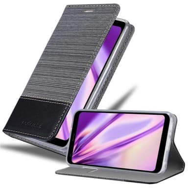 LG Q7 / Q7a / Q7+ Plånboksfodral Skal (Grå)