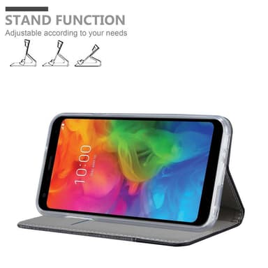 LG Q7 / Q7a / Q7+ Plånboksfodral Skal (Grå)
