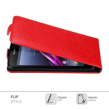 Sony Xperia Z1 Flipfodral Skal (Röd)