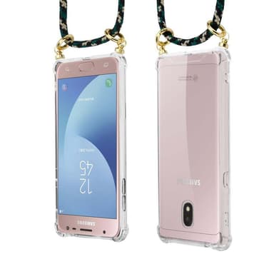 Samsung Galaxy J3 2017 Skal Fodral Kedja (Brun)
