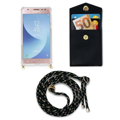 Samsung Galaxy J3 2017 Skal Fodral Kedja (Brun)