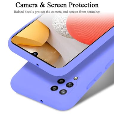 Samsung Galaxy A42 4G Skal Fodral Case (Lila)