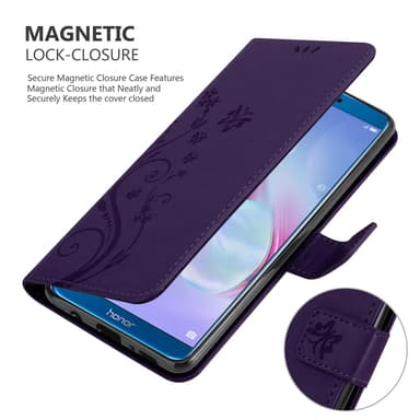 Honor 9 LITE Plånboksfodral Skal (Lila)