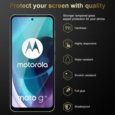 Motorola MOTO G71 5G 3x Skyddsglas Skyddsfilm