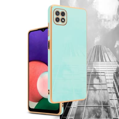 Samsung Galaxy A22 5G Skal Fodral Case (Grön)