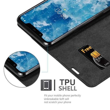 Nokia 7.1 PLUS / X7 Skal Fodral Case (Svart)
