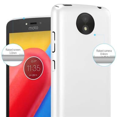 Motorola MOTO C PLUS Skal Fodral Case (Silver)