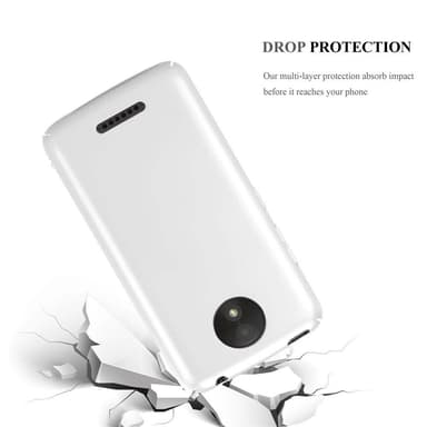 Motorola MOTO C PLUS Skal Fodral Case (Silver)