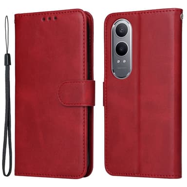 SKALO OnePlus Nord CE4 Lite 5G PU-Läder Plånboksfodral - Röd