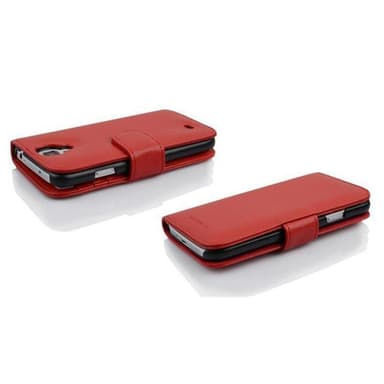 Samsung Galaxy S4 Plånboksfodral Skal (Röd)