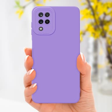 Samsung Galaxy A12 / M12 Skal Fodral Case (Lila)