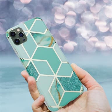 iPhone 12 PRO MAX Plånboksfodral Skal (Grön)